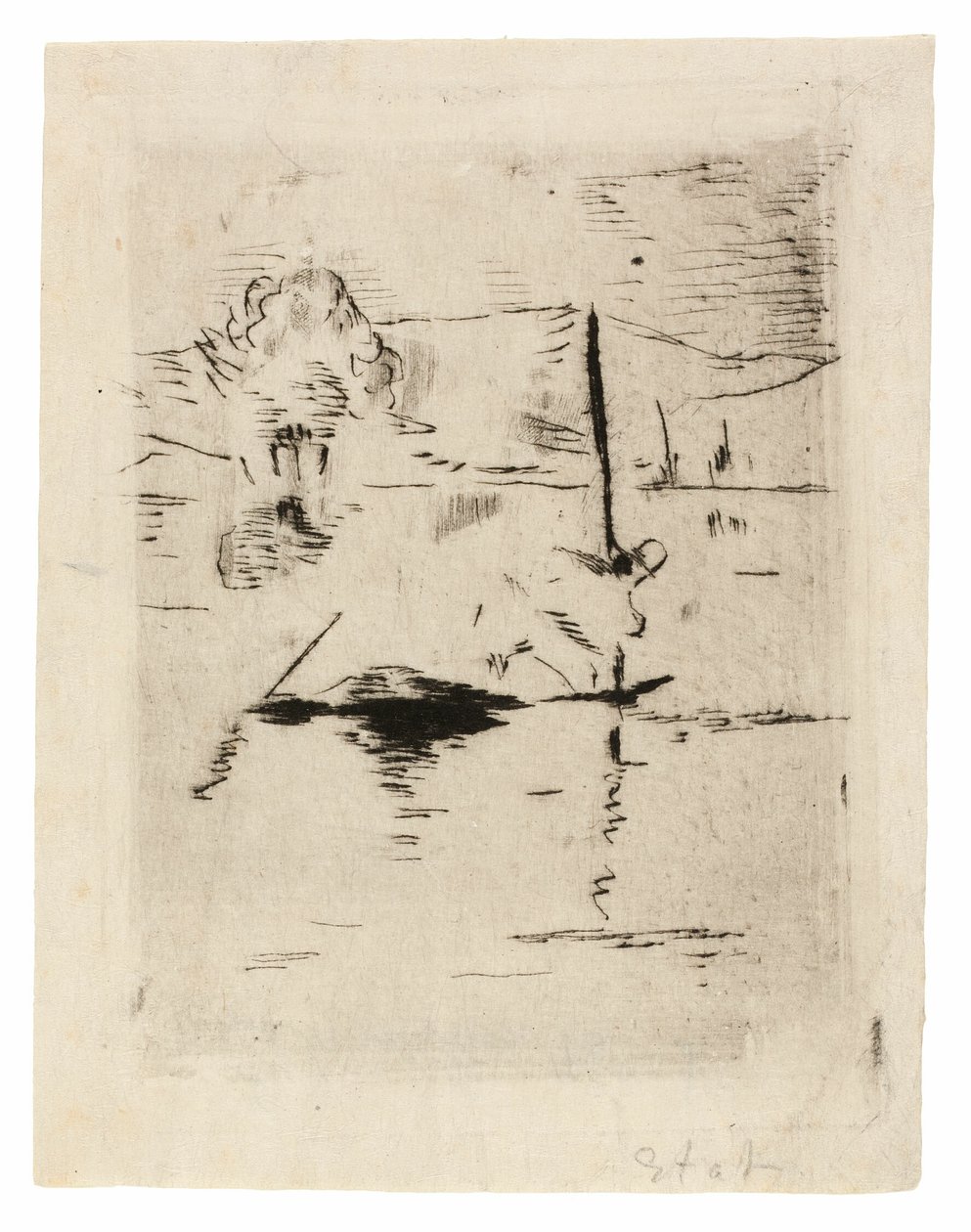 Der Fluss in der Ebene von Édouard Manet