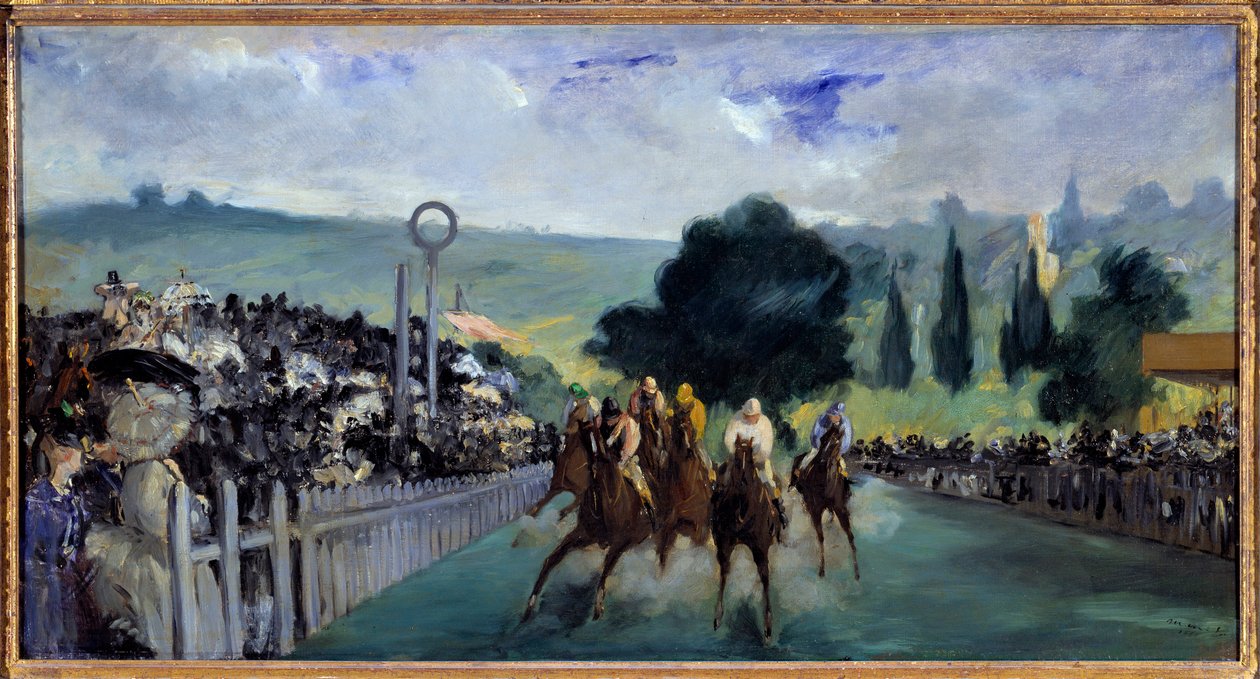 Die Rennen in Longchamp von Édouard Manet