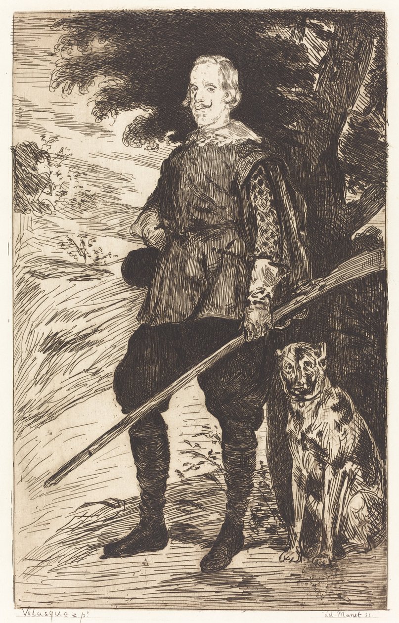 Philipp IV (Philippe IV) von Edouard Manet after Diego Velázquez