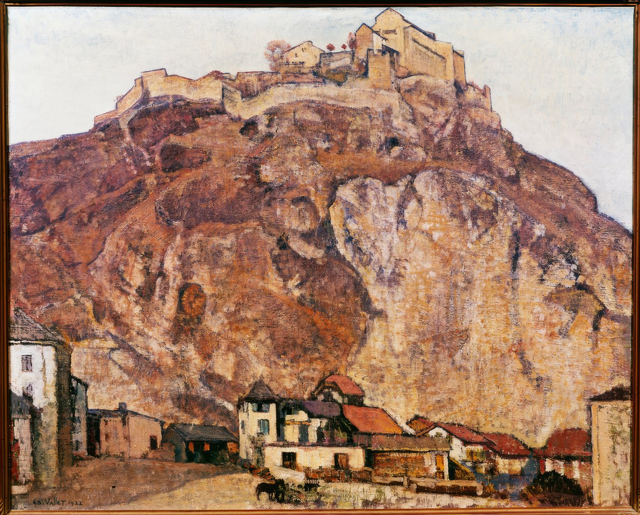 Frühling in Sitten von Edouard Vallet