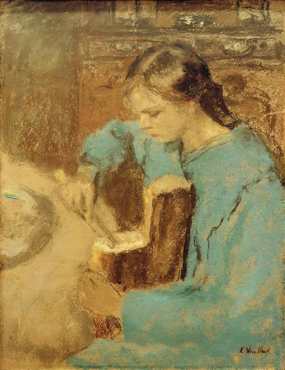 Annette mit dem Brotlaib von Edouard Vuillard