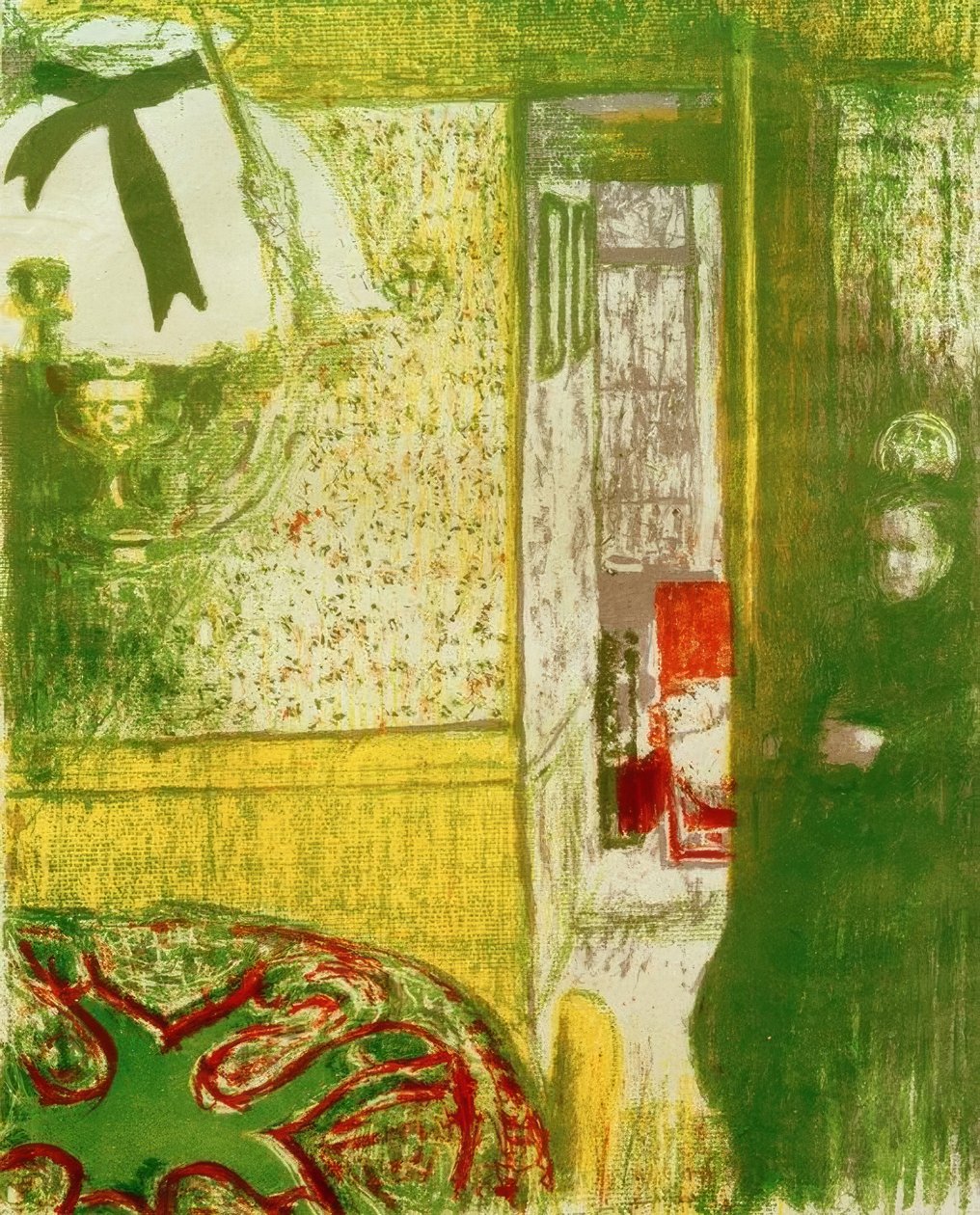 Innenraum mit Hängelampe von Edouard Vuillard