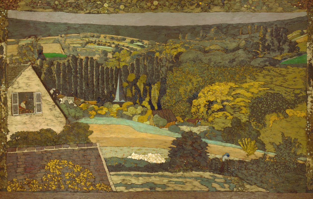 Landschaft: Fenster mit Blick auf den Wald von Edouard Vuillard