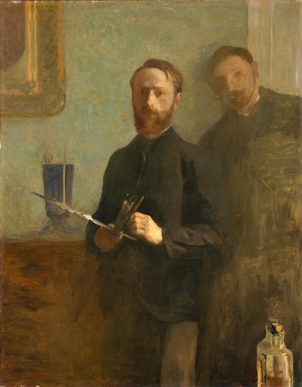 Selbstporträt mit Waroquy, 1889 von Edouard Vuillard