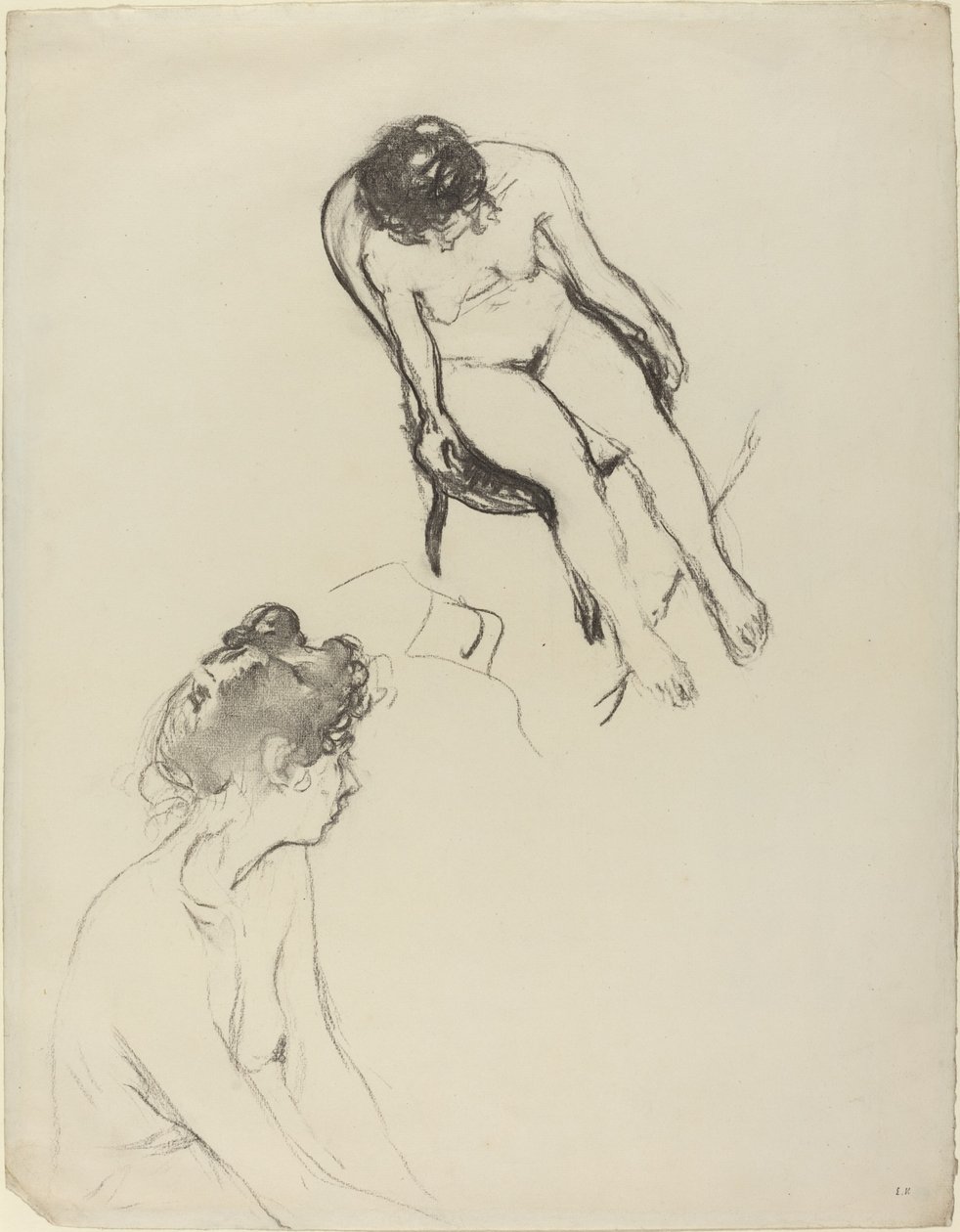 Zwei Aktstudien von Edouard Vuillard