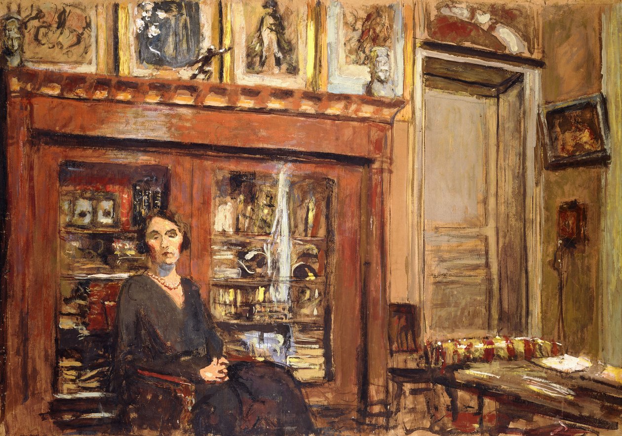 Frau in einem Innenraum, ca. 1920 von Edouard Vuillard