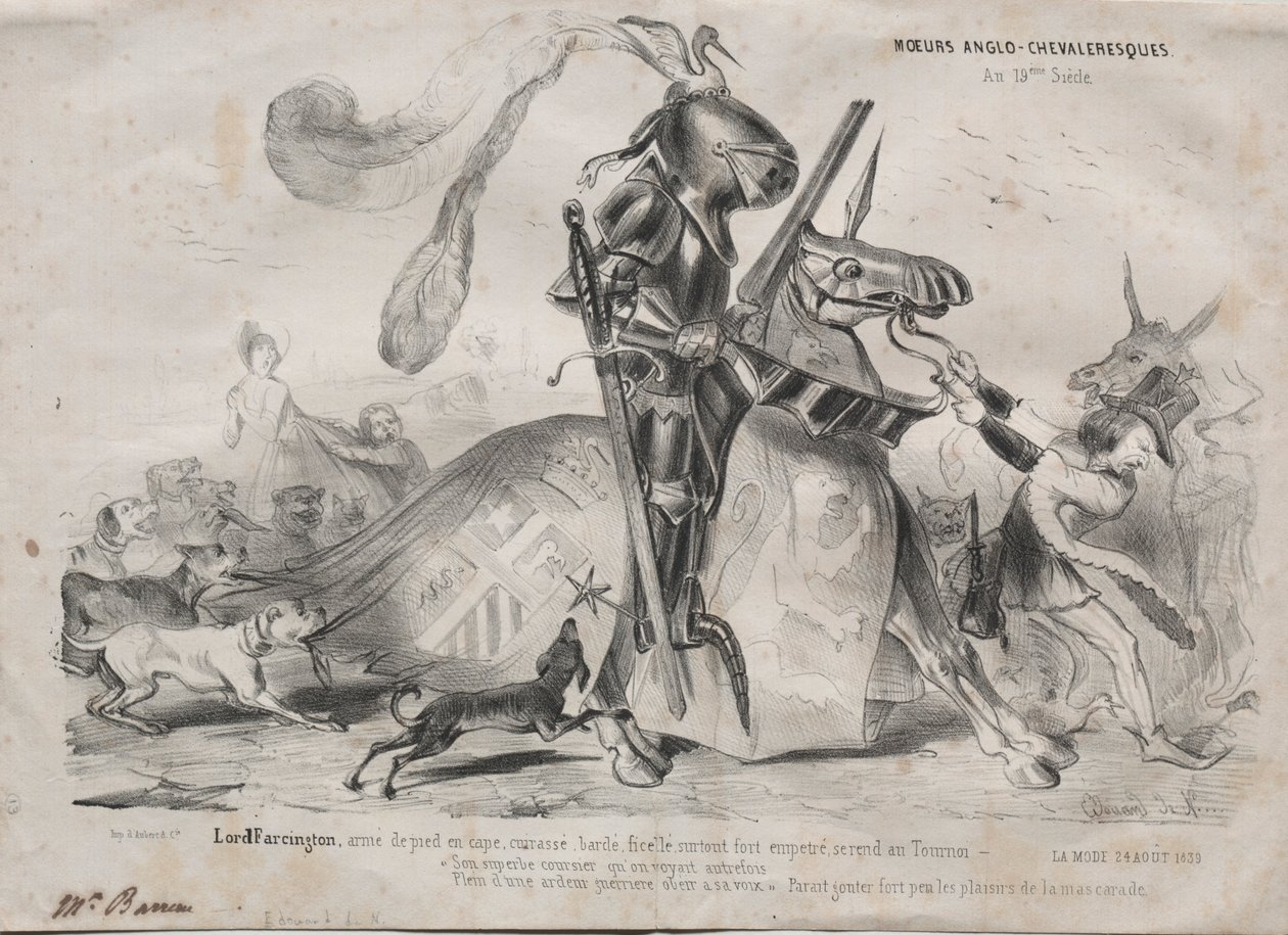 Moeurs Anglo-chevaleresques, 1839 von Edouard de N___