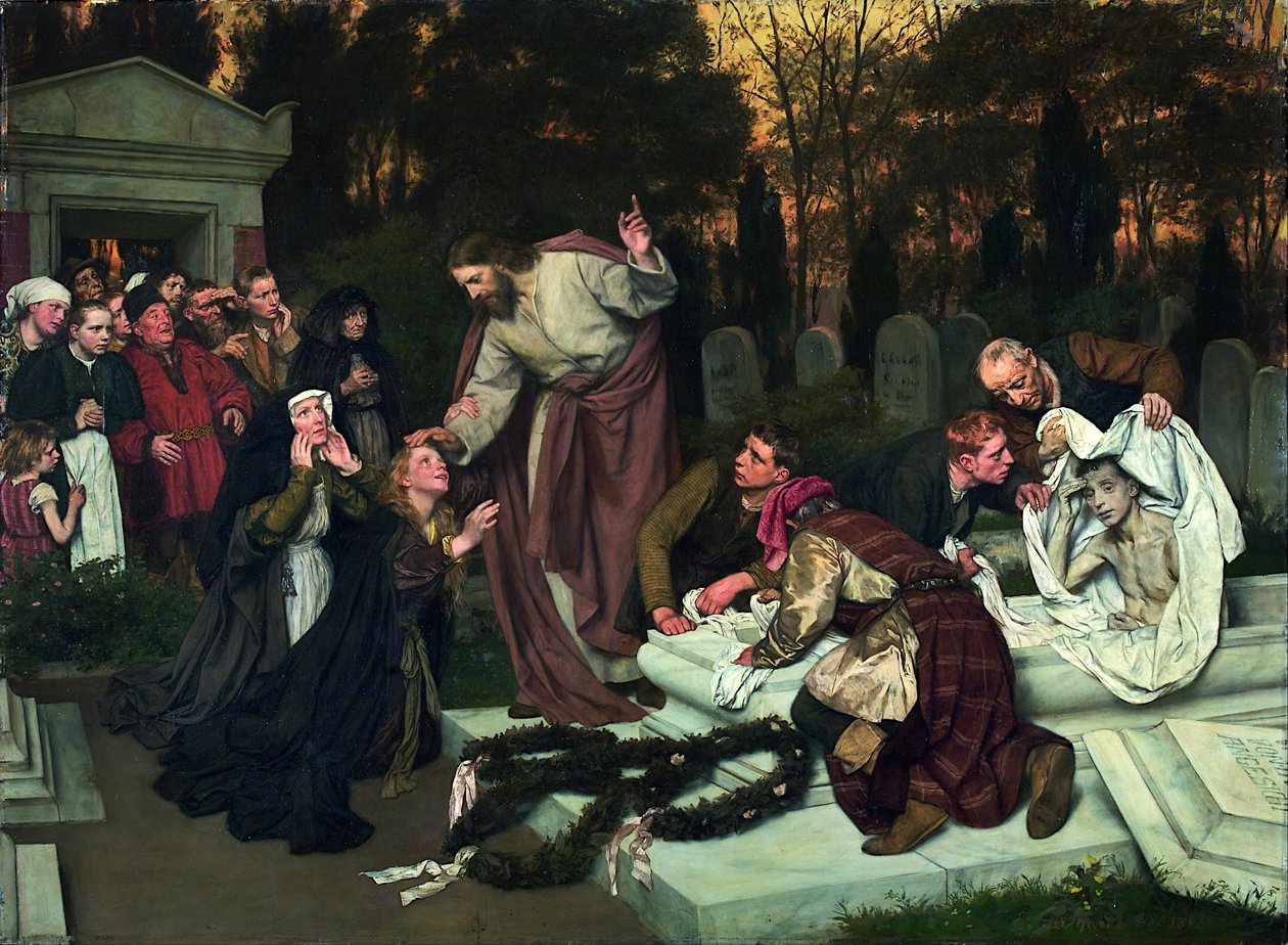 Die Auferweckung des Lazarus von Eduard Karl Franz von Gebhardt