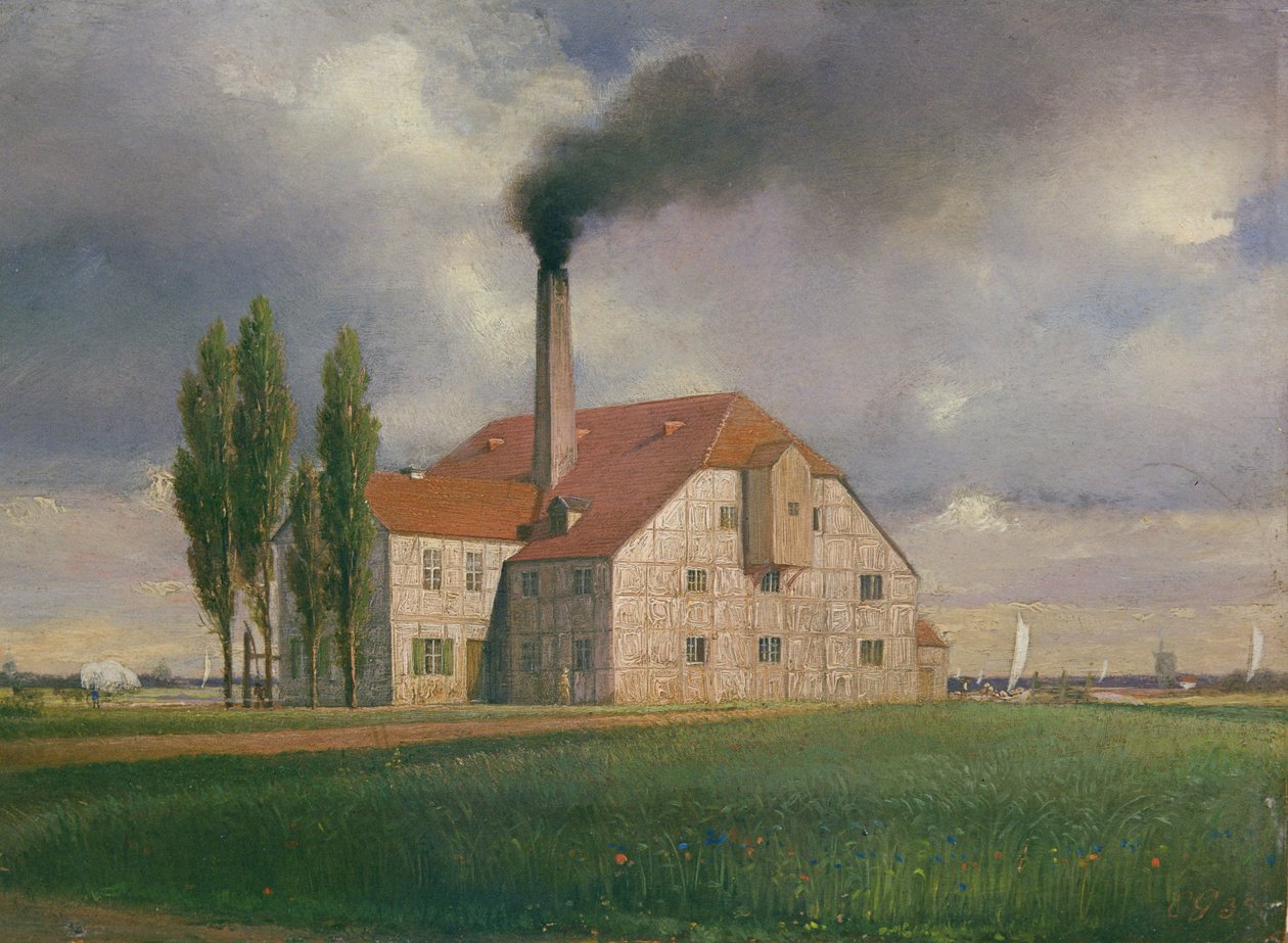 Keramikfabrik von Ernst March, Sophienstraße, Charlottenburg, Berlin, 1835 von Johann Philipp Eduard Gartner