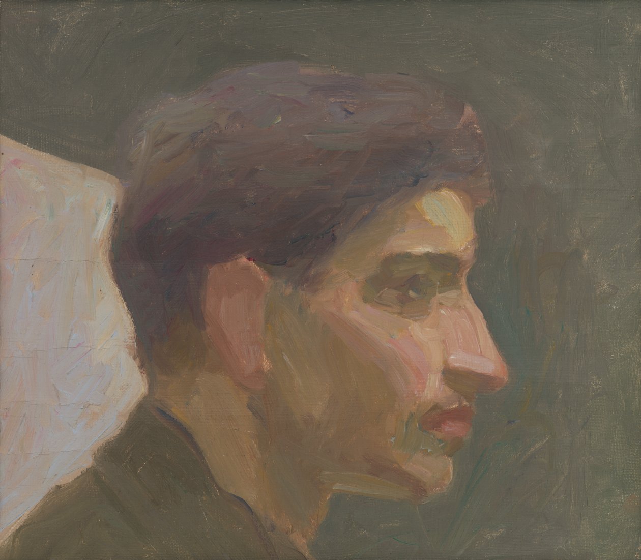 Kopfstudie eines jungen Mannes von Eduard Putra