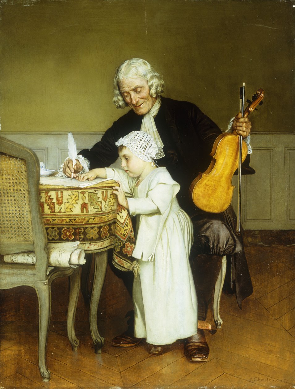 Die Musikstunde von Eduard Charlemont