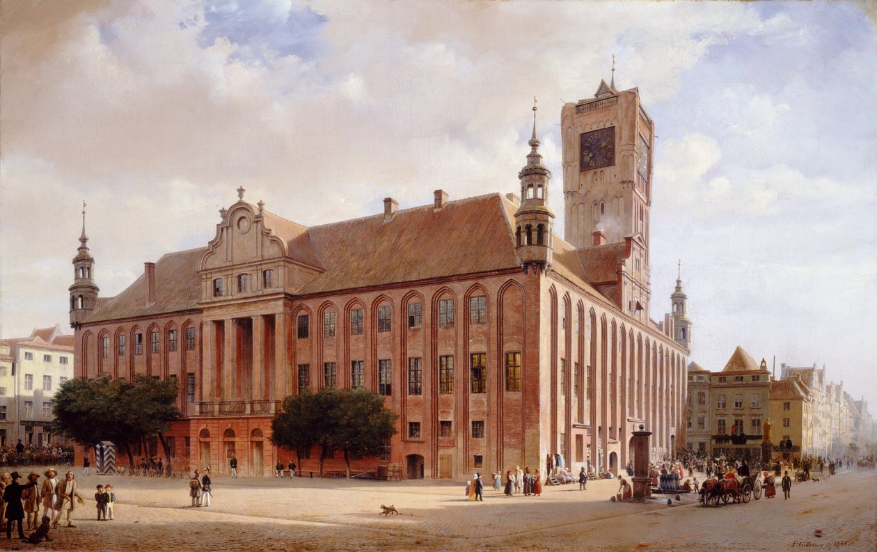 Rathaus in Thorn, 1848 von Eduard Gaertner