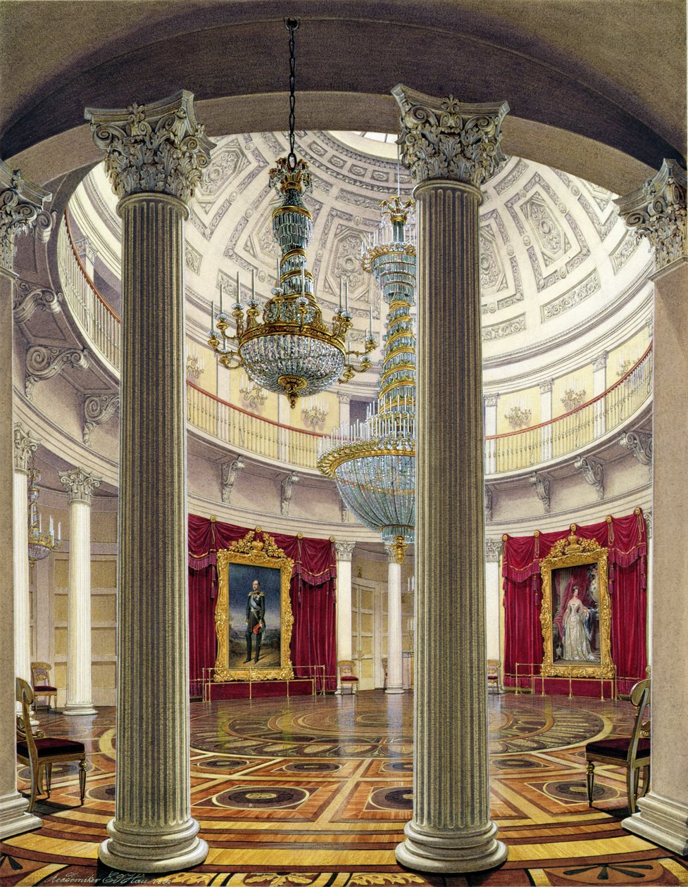 Die Rotunde, Winterpalast, 1862 von Eduard Hau