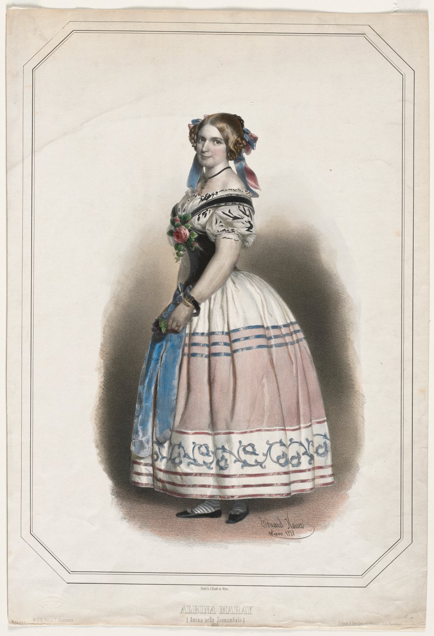 Porträt von Albina Maray von Eduard Kaiser