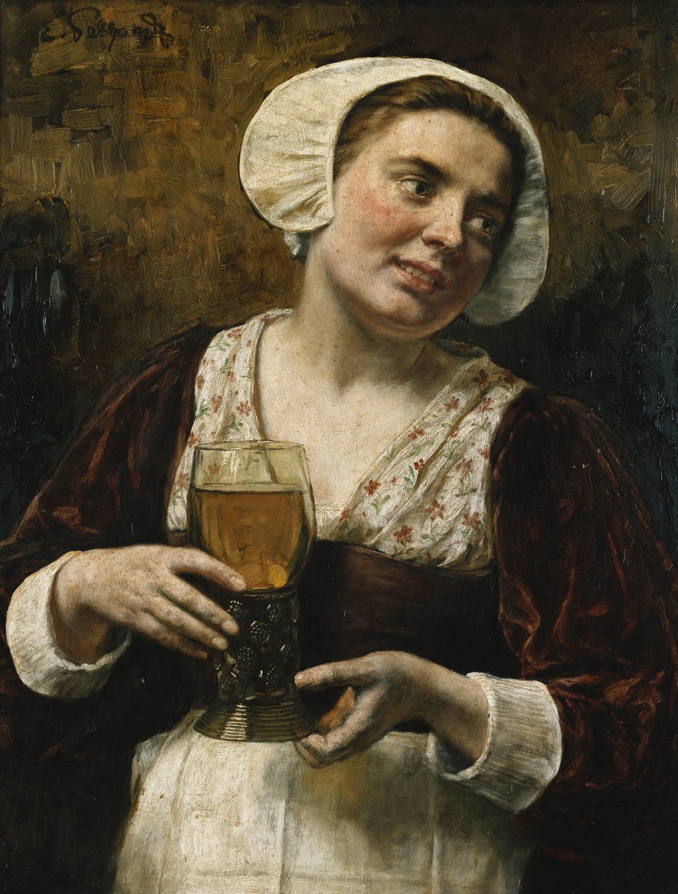 Das Dienstmädchen von Eduard Karl Franz von Gebhardt