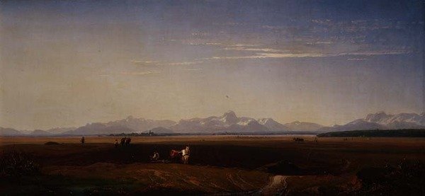 Pflügen in Bayern von Eduard Schleich