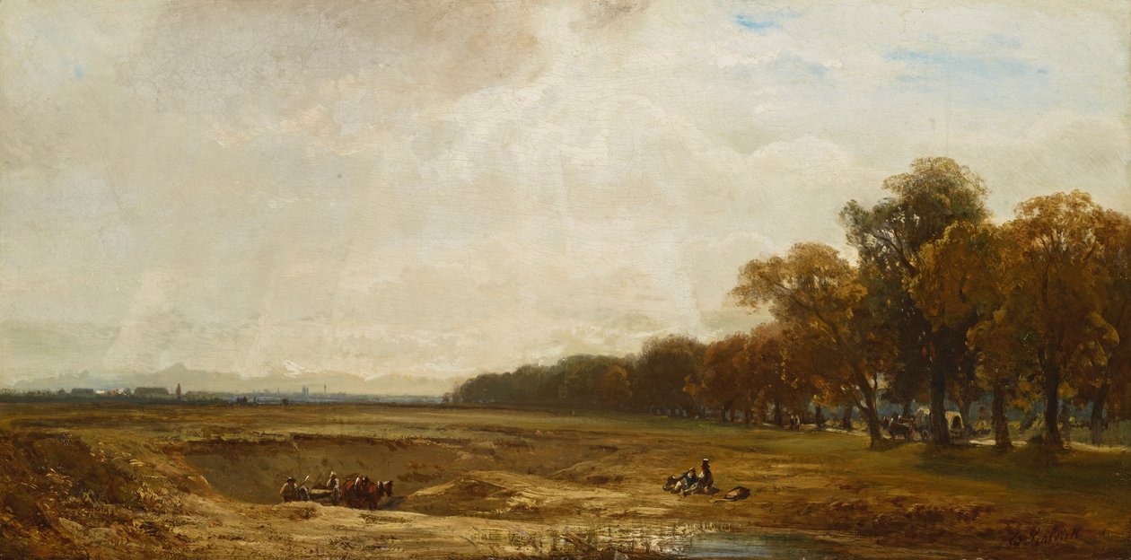 Sandgrube an der Schleißheimer Allee von Eduard Schleich der Ältere