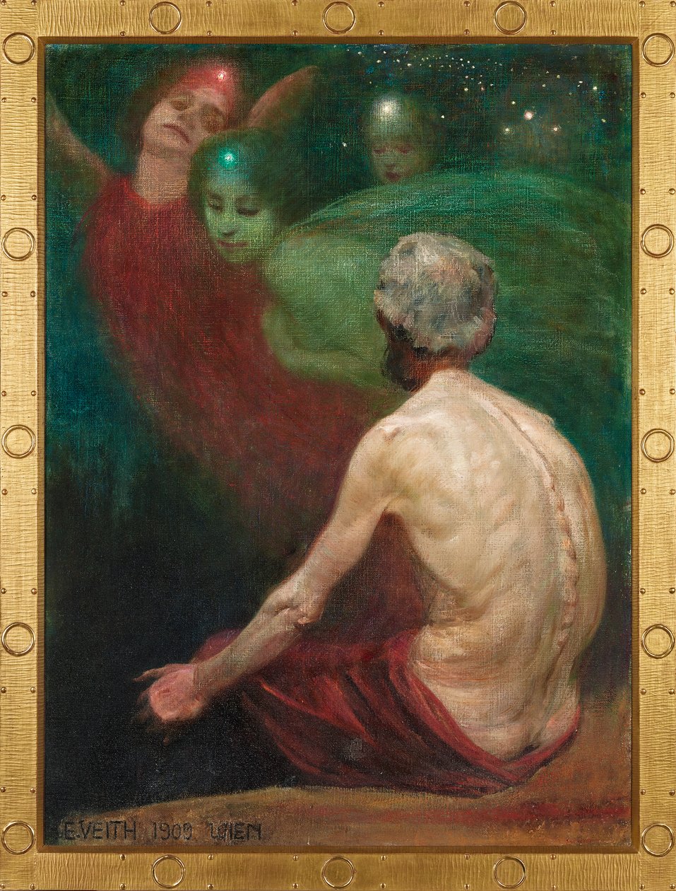 Alberich und die Rheintöchter von Eduard Veith