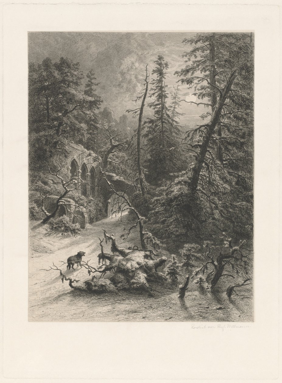 Winter von Eduard Willmann, after Julius Mařák