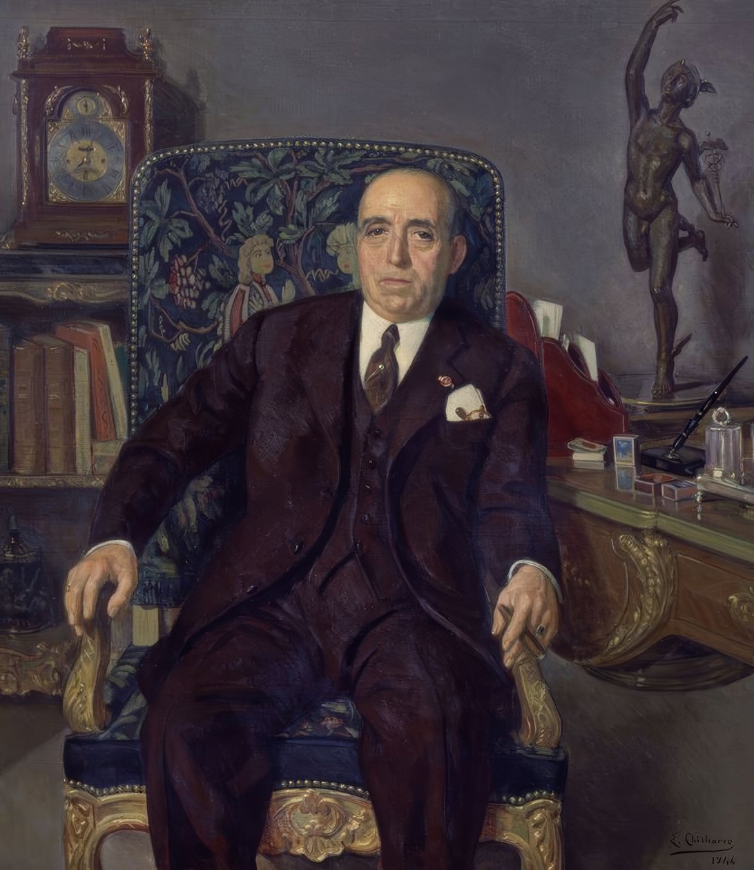Porträt von Ildefonso Fierro von Eduardo Chicharro y Agüera