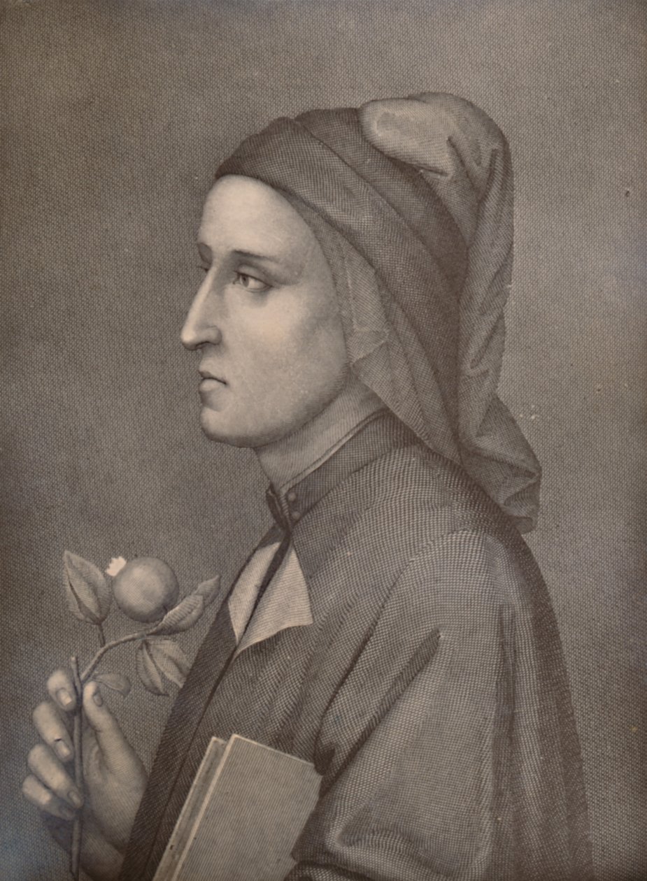 Dante Alighieri, italienischer Dichter von Eduardo Chiossone