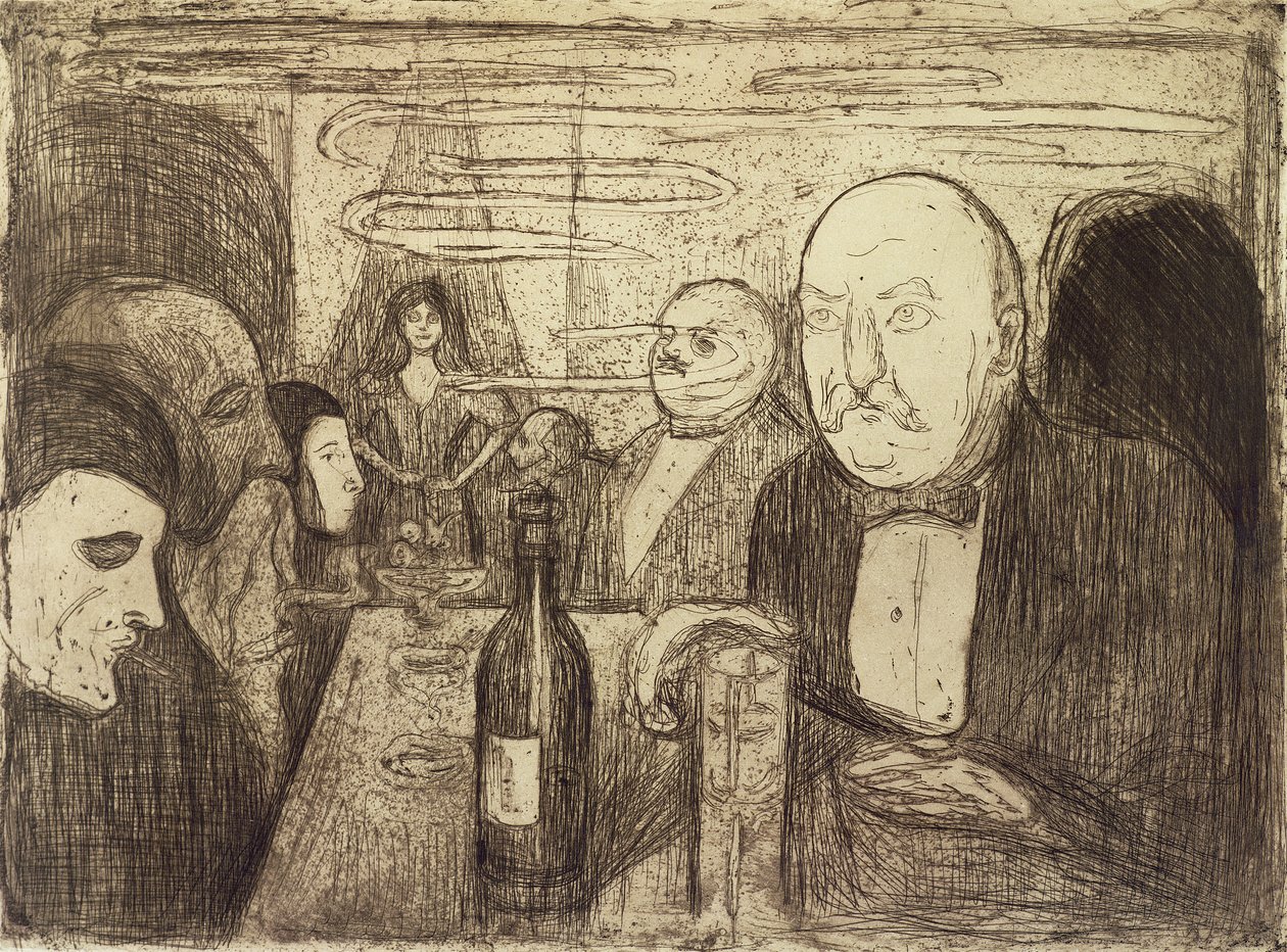 Christiana, Boheme II, 1895 von Edvard Munch