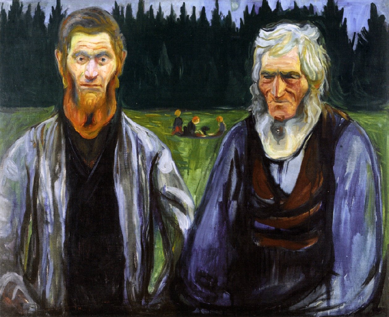 Vater und Sohn, ca. 1904 von Edvard Munch