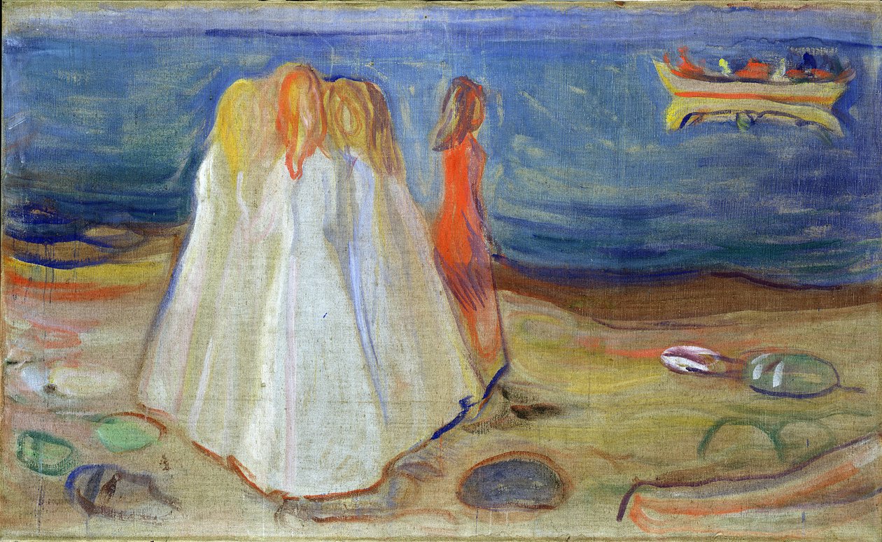 Mädchen am Meer, 1906 von Edvard Munch