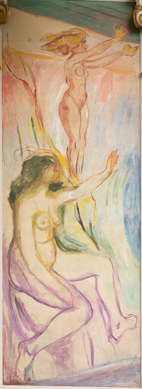 Frauen, die sich der Sonne zuwenden von Edvard Munch