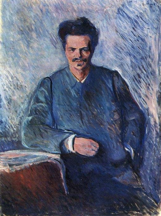 Porträt von August Strindberg von Edvard Munch