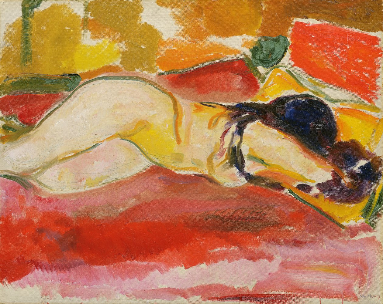Liegender weiblicher Akt von Edvard Munch
