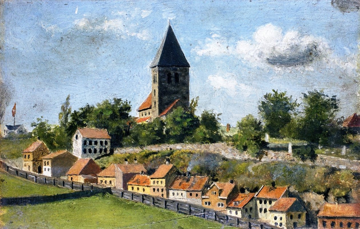 Telthusbakken mit Gamle Aker Kirche von Edvard Munch
