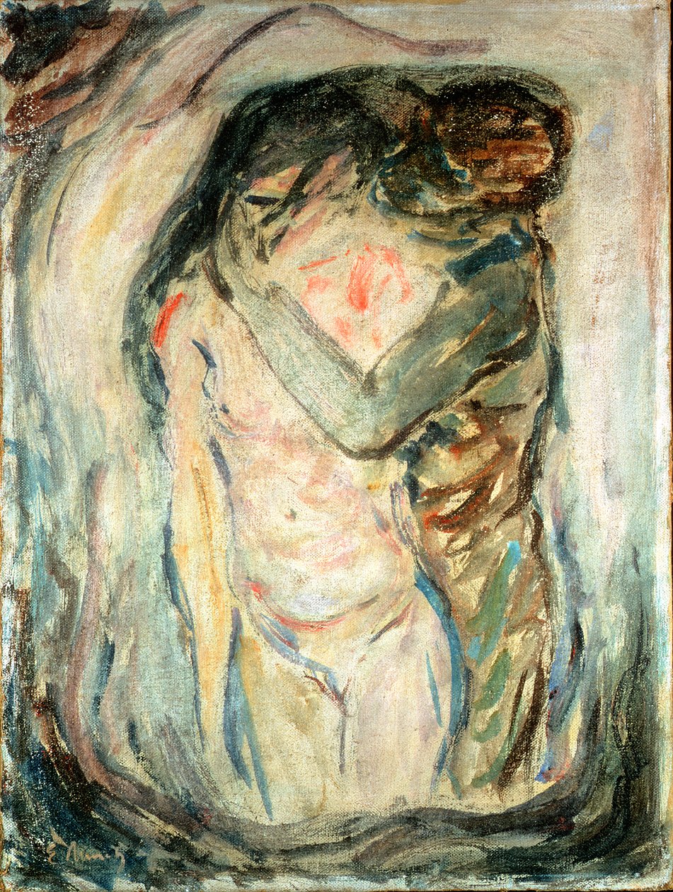 Der Kuss, ca. 1910 von Edvard Munch