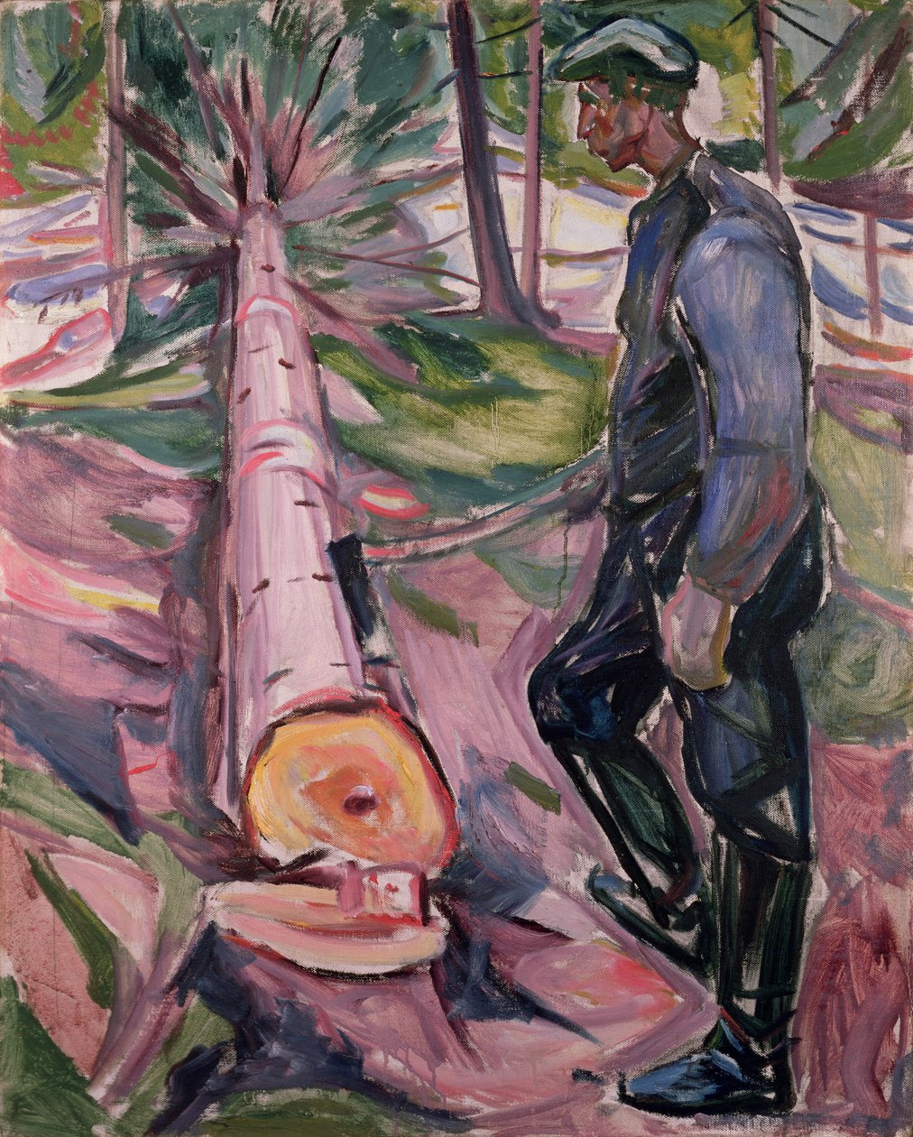 Der Holzfäller von Edvard Munch