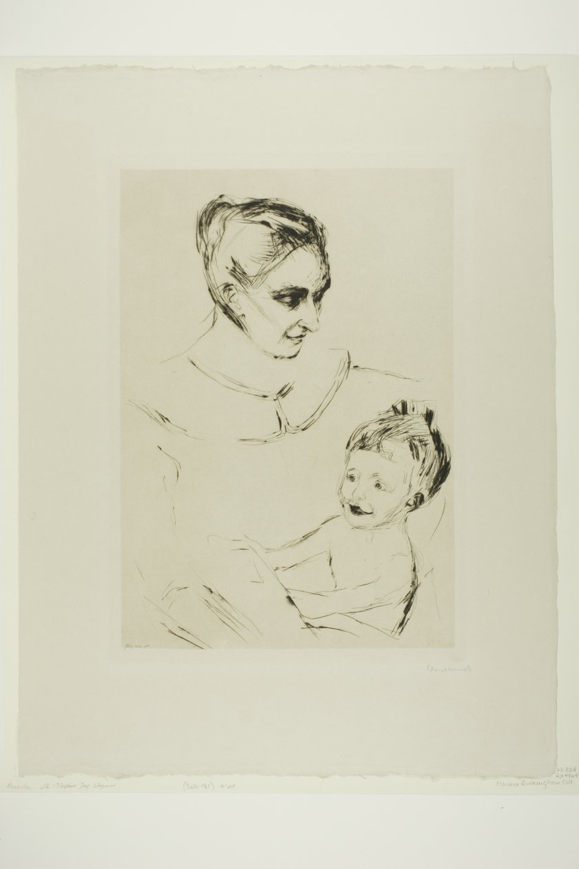 Die Freude einer Mutter von Edvard Munch