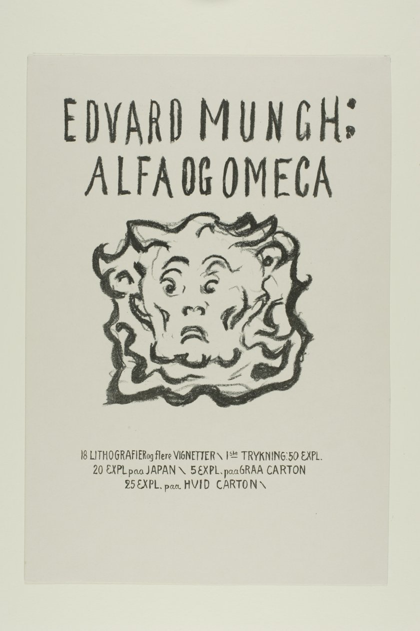 Alpha und Omega: Titelseite von Edvard Munch