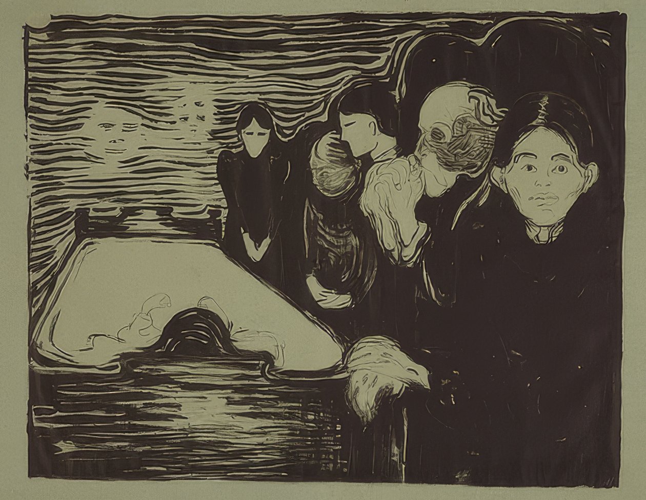 Am Totenbett von Edvard Munch