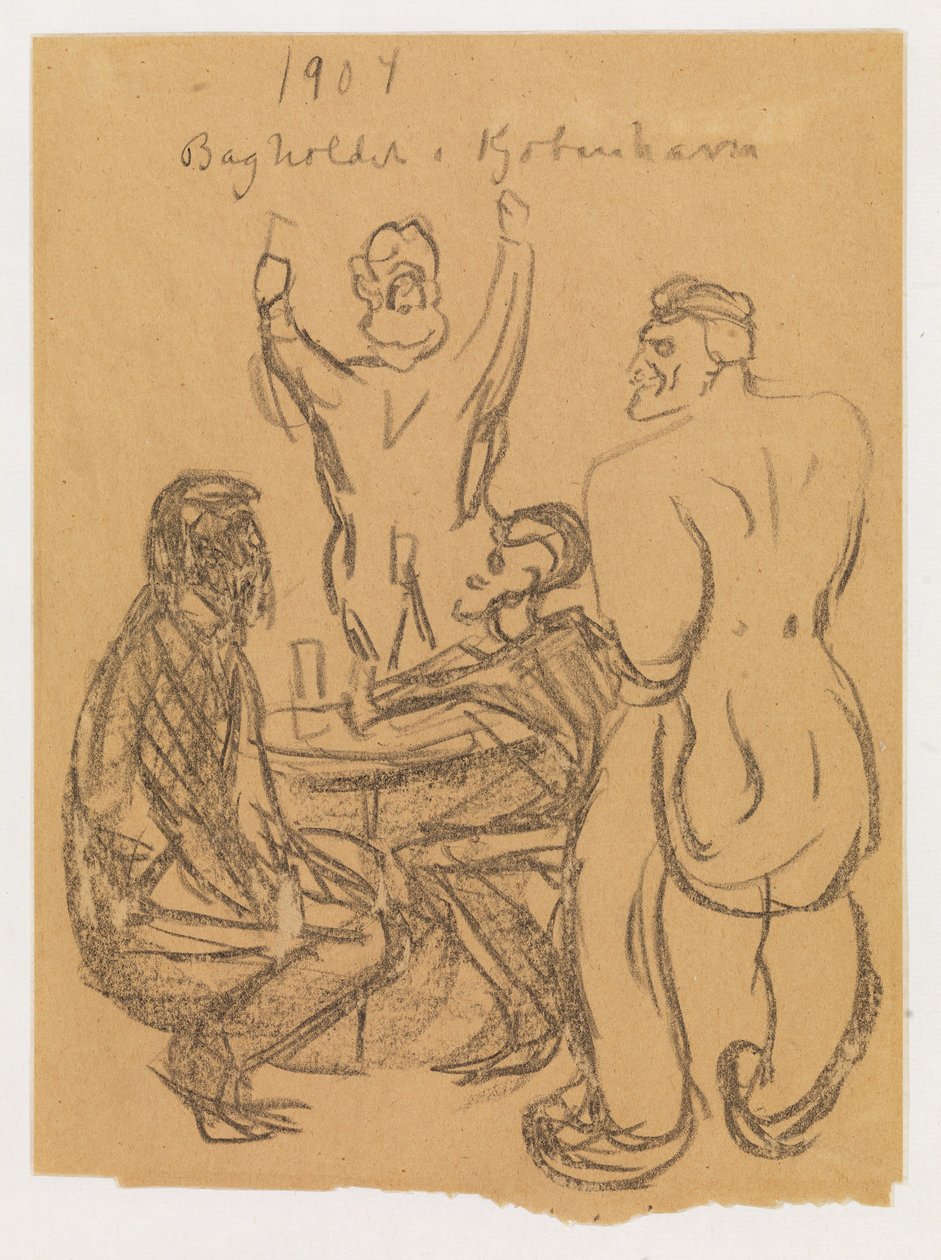 Hinterhalt in Kopenhagen von Edvard Munch