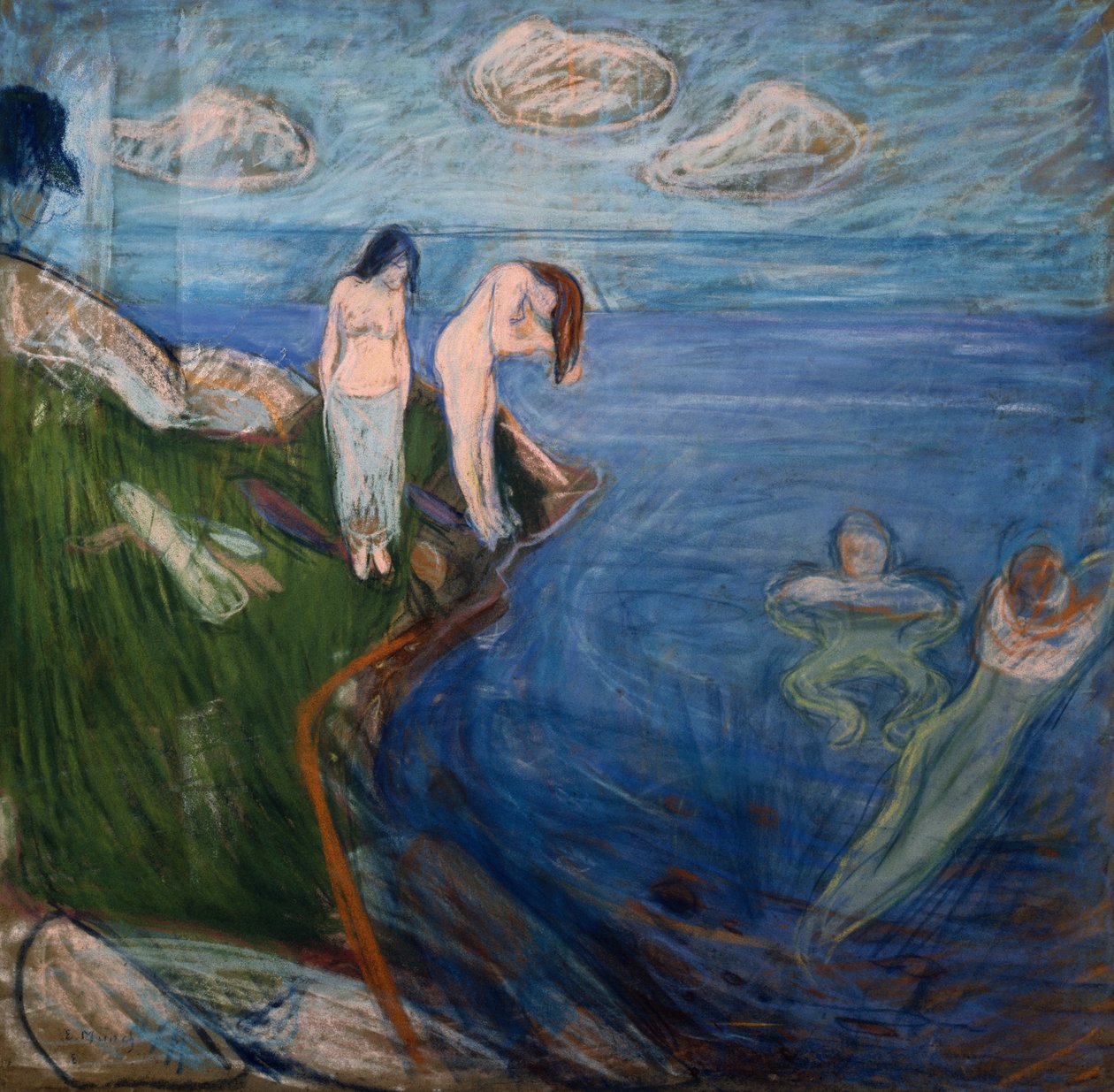 Badende Frauen von Edvard Munch