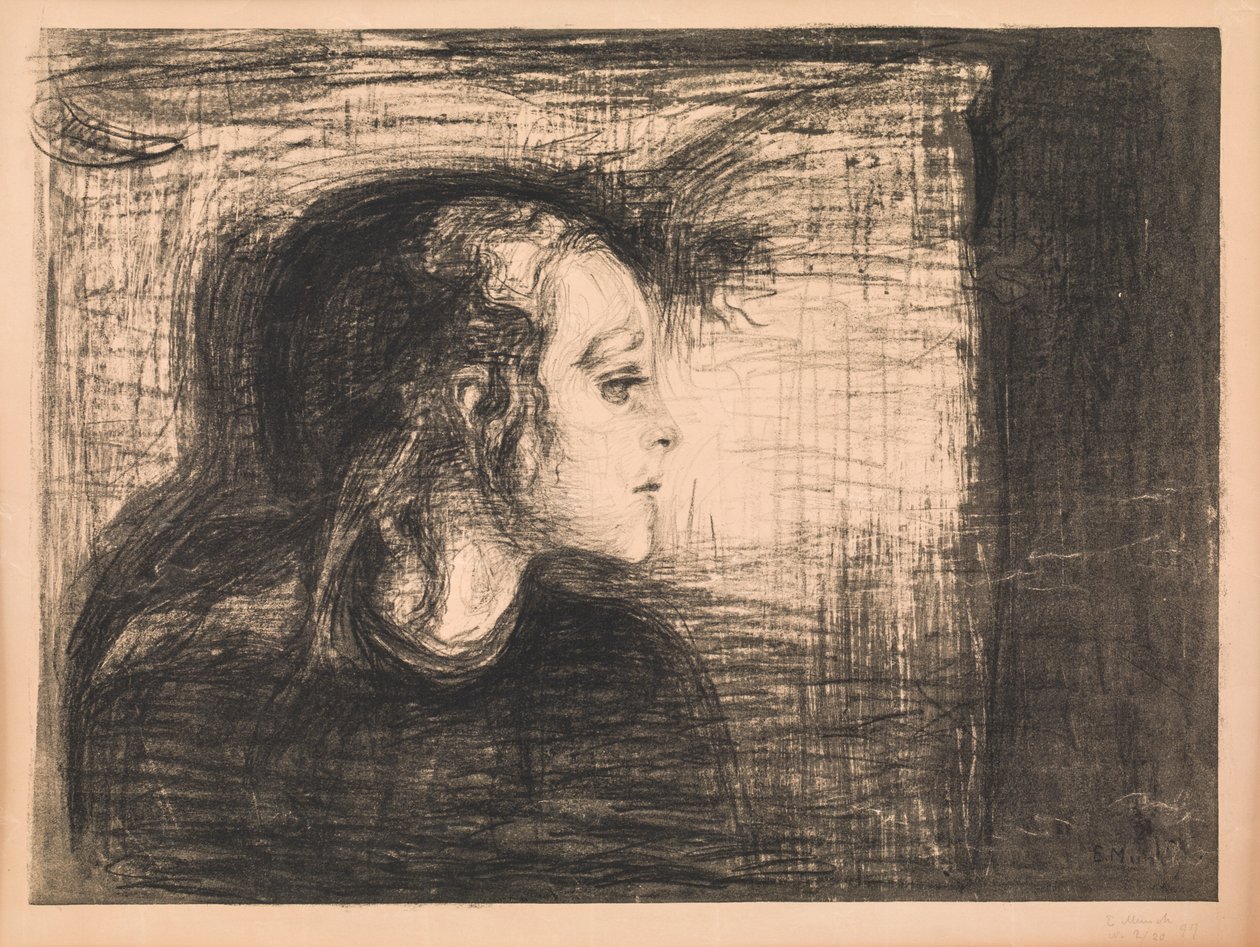 Das kranke Mädchen von Edvard Munch