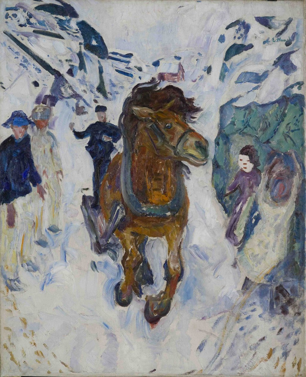 Galoppierendes Pferd von Edvard Munch