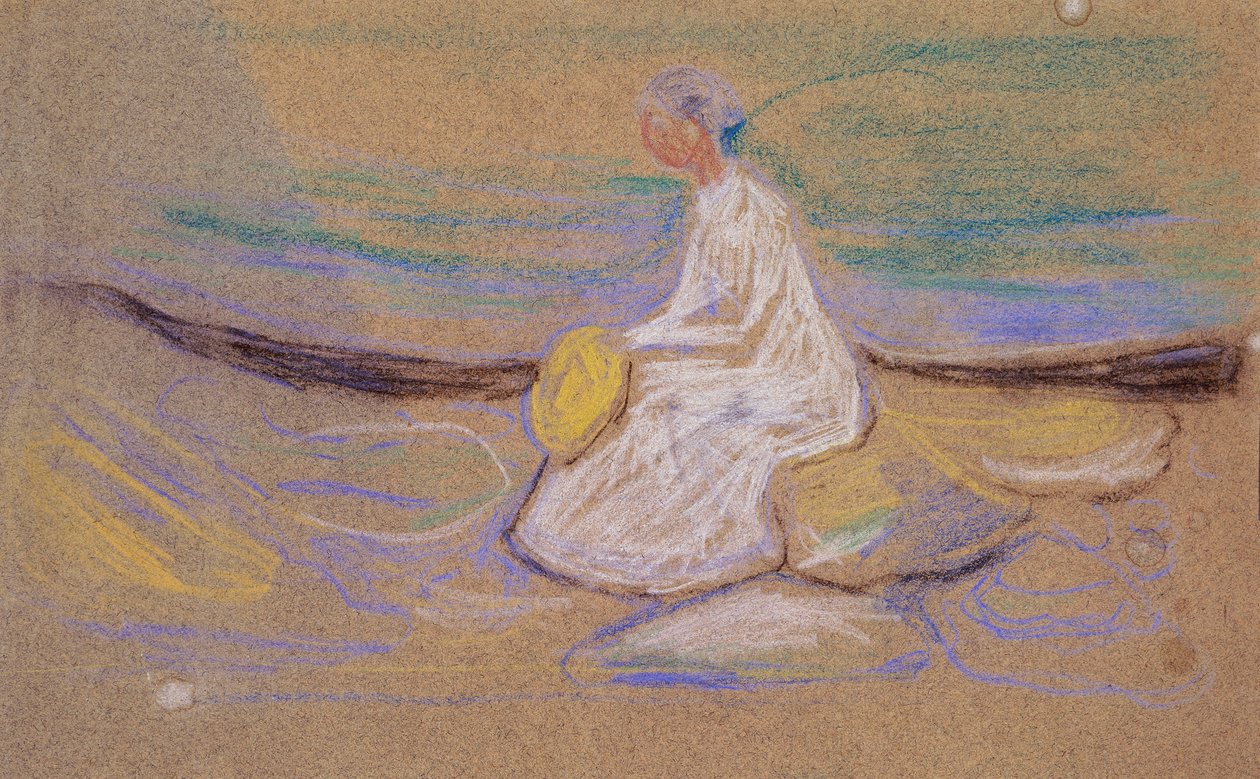 Mädchen am Strand von Edvard Munch