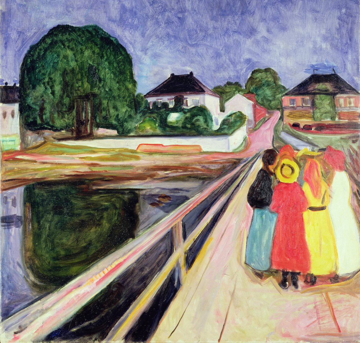 Mädchen auf einer Brücke von Edvard Munch