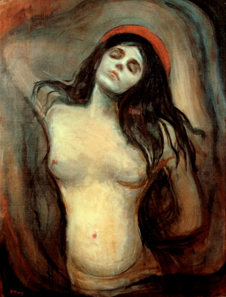 Madonna, 1894-1895 von Edvard Munch