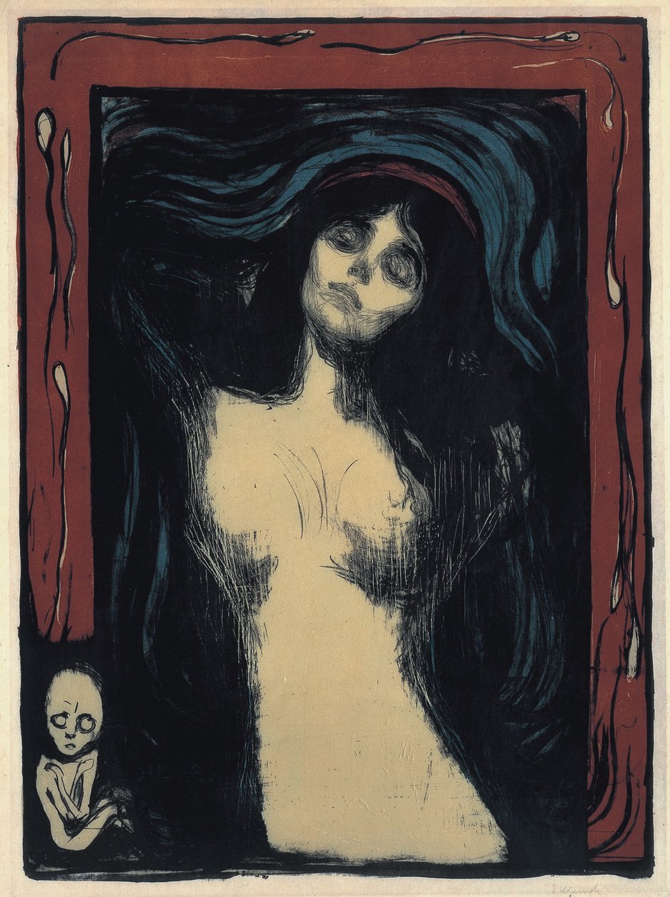Madonna Liebende Frau, 1895-1900 von Edvard Munch