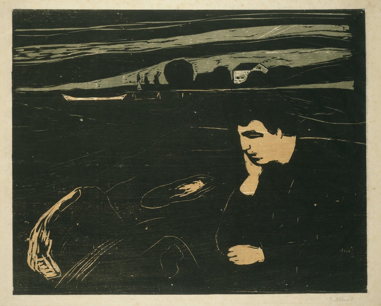 Melancholie III, 1902 von Edvard Munch