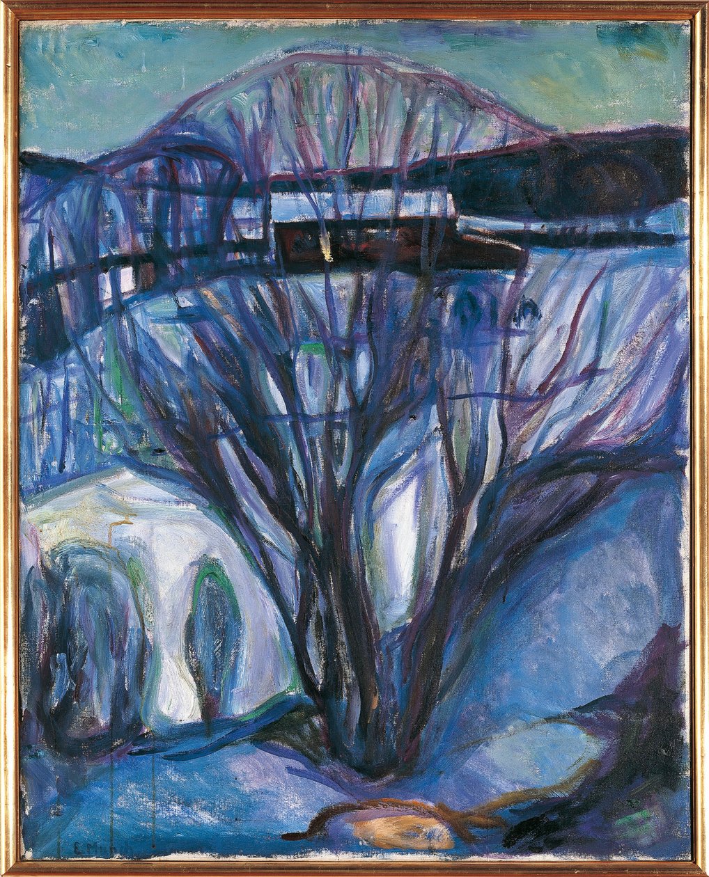 Oslo, Winterlandschaft, Ekely von Edvard Munch