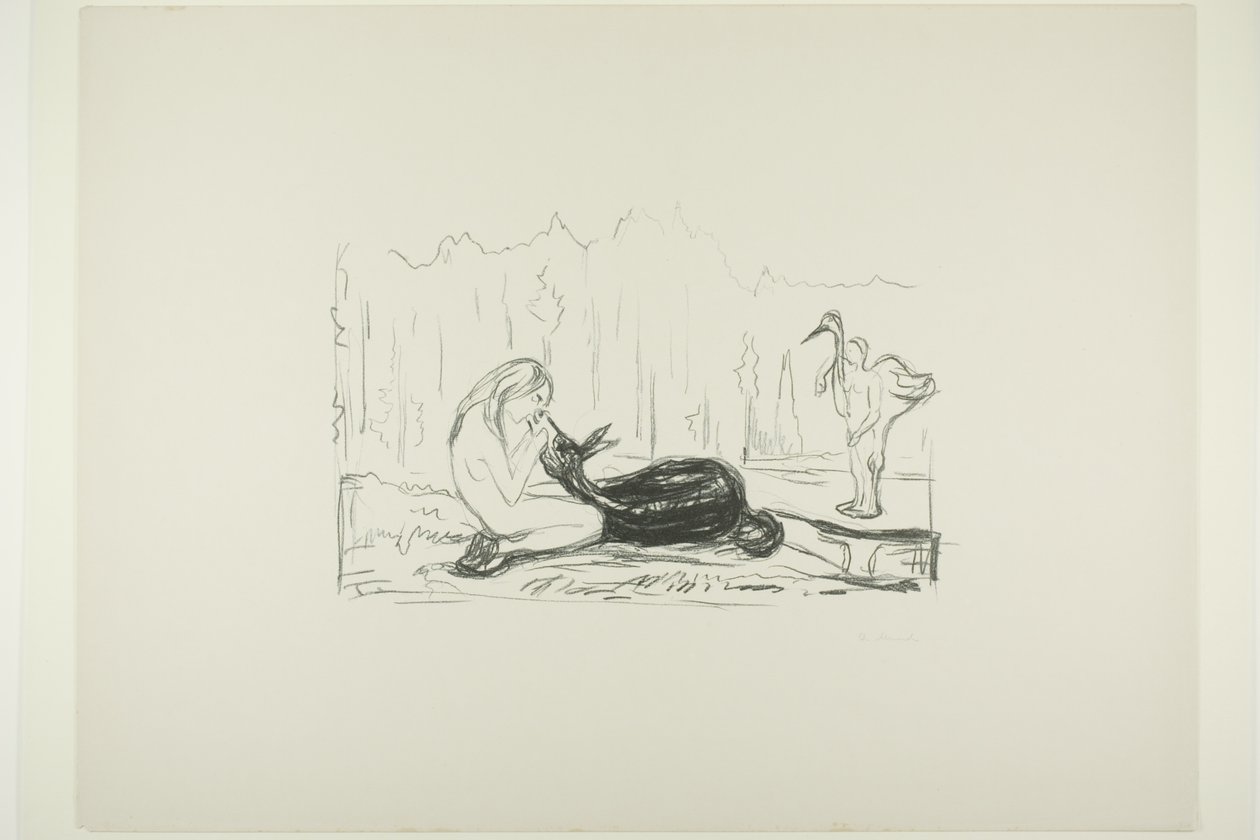 Omega und der Hirsch von Edvard Munch