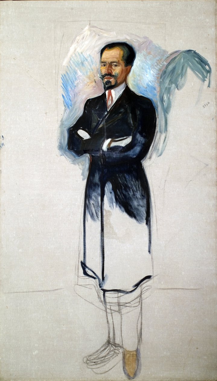 Porträt von Ernest Thiel 1859-1947 von Edvard Munch