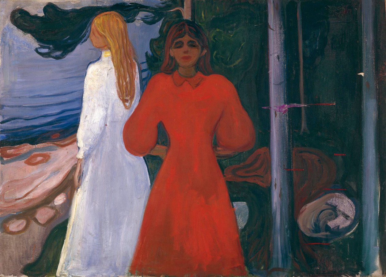 Rot und Weiß von Edvard Munch